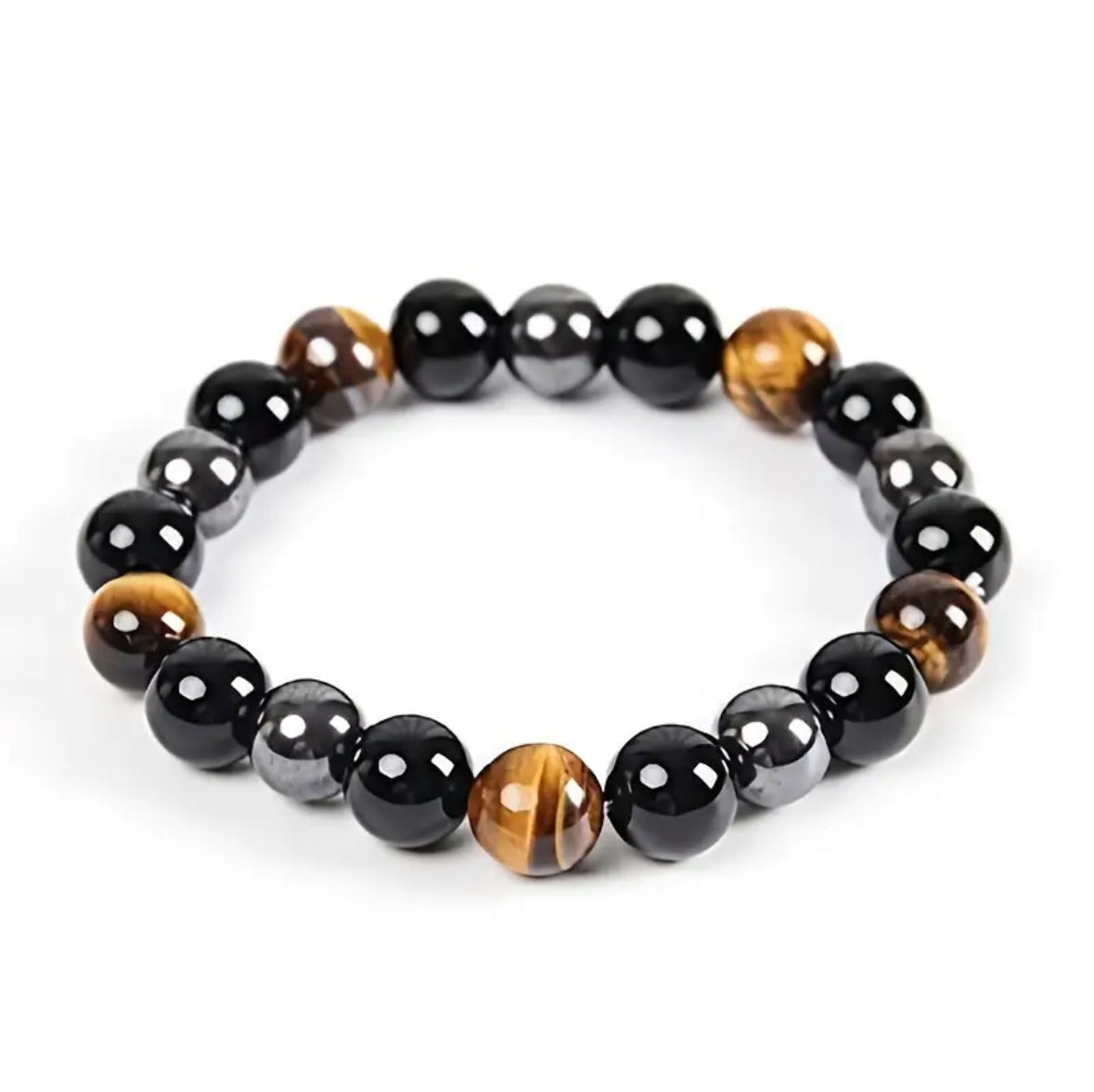 Natural Gemstone Triple Protection Bracelet