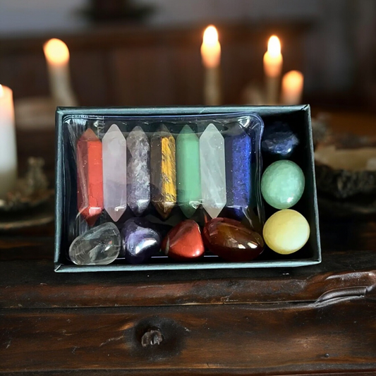 14pcs Mini Natural Gemstone Gift Box