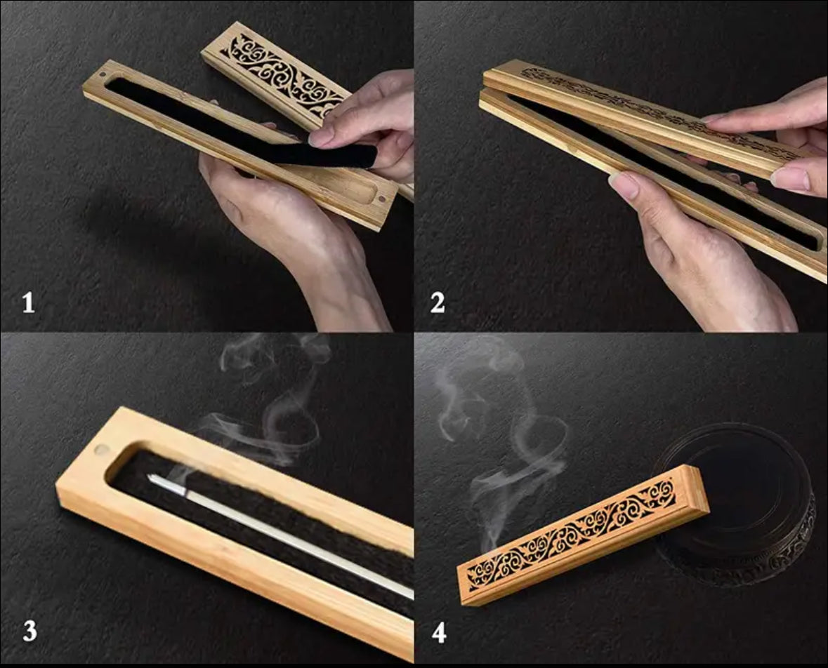 Wooden Incense Stick Burner