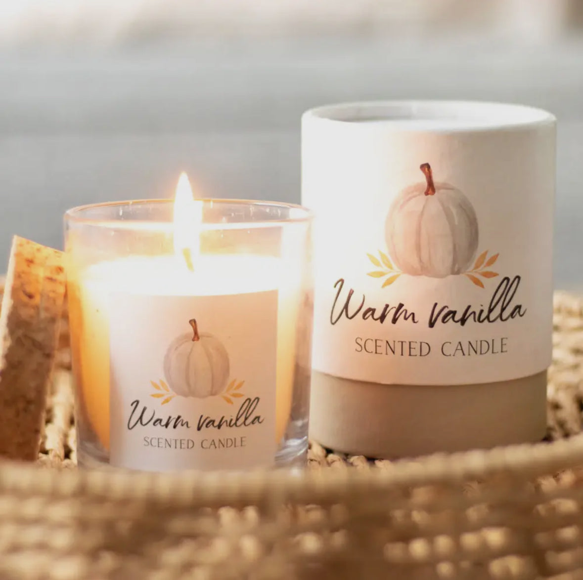 Warm Vanilla Scented Candle