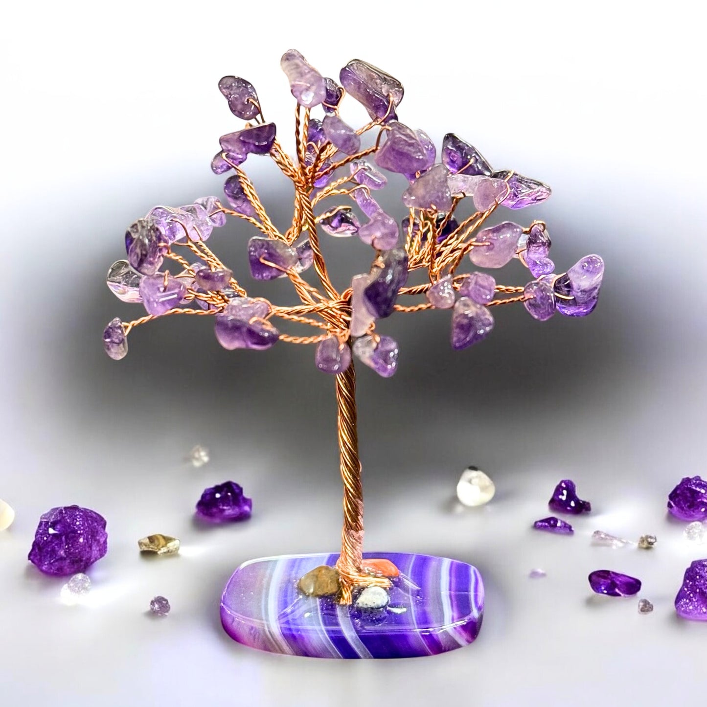 Natural Gemstone Amethyst Tree