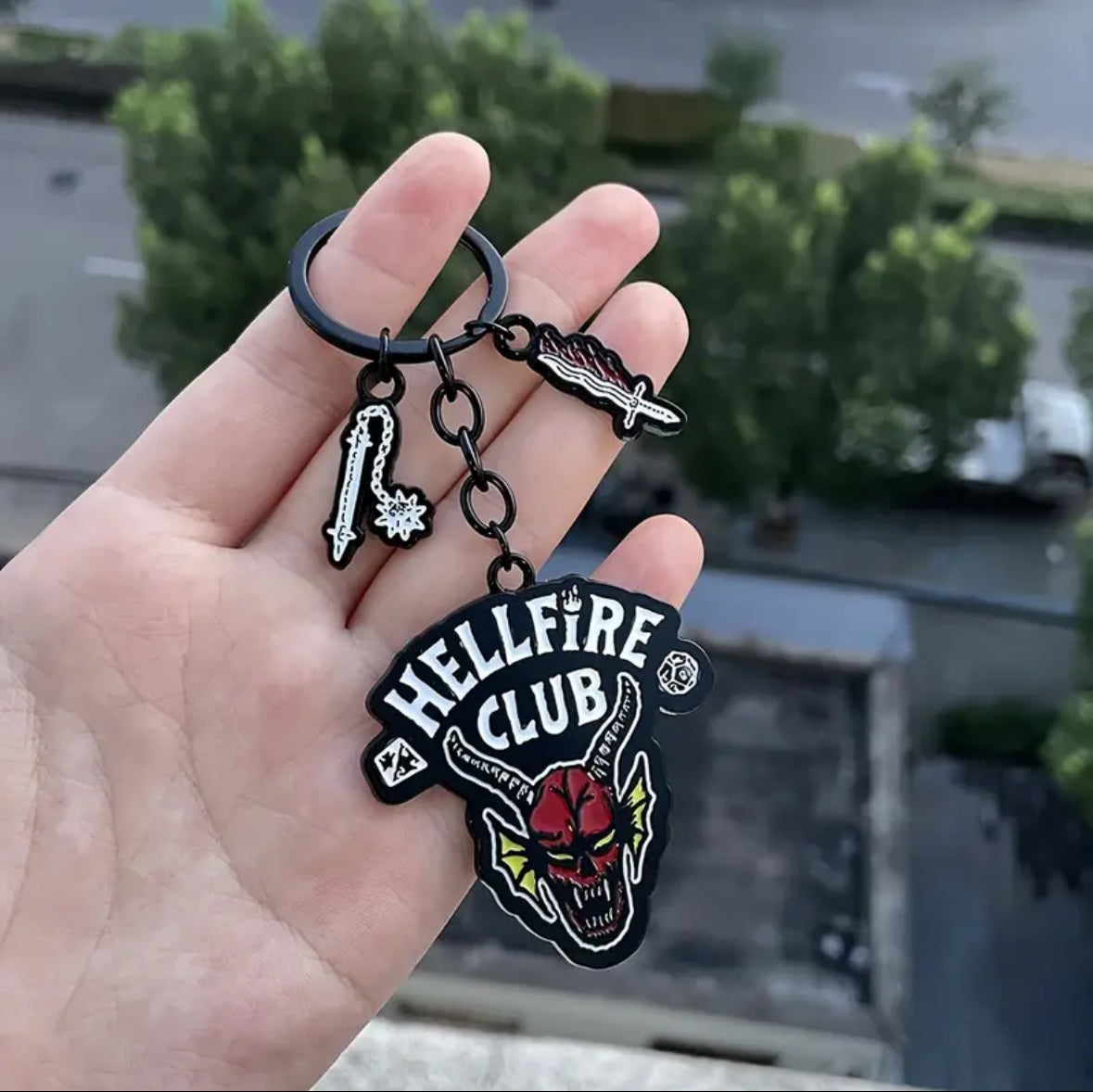 Stranger Things - Hellfire Club Keychain