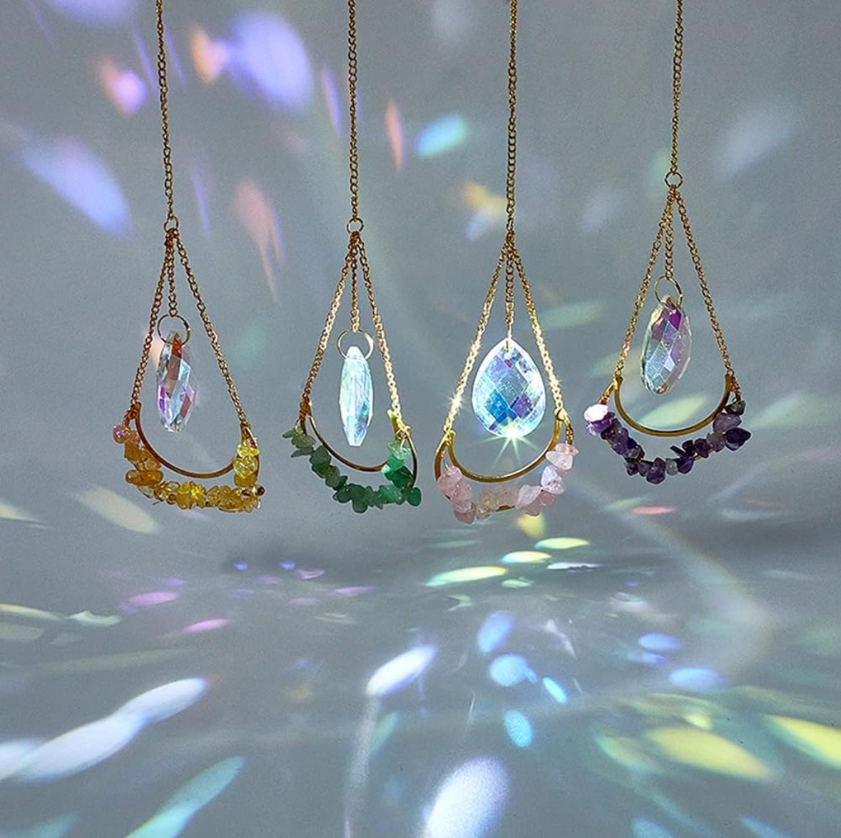 Natural Gemstone Hanging Sun Catcher