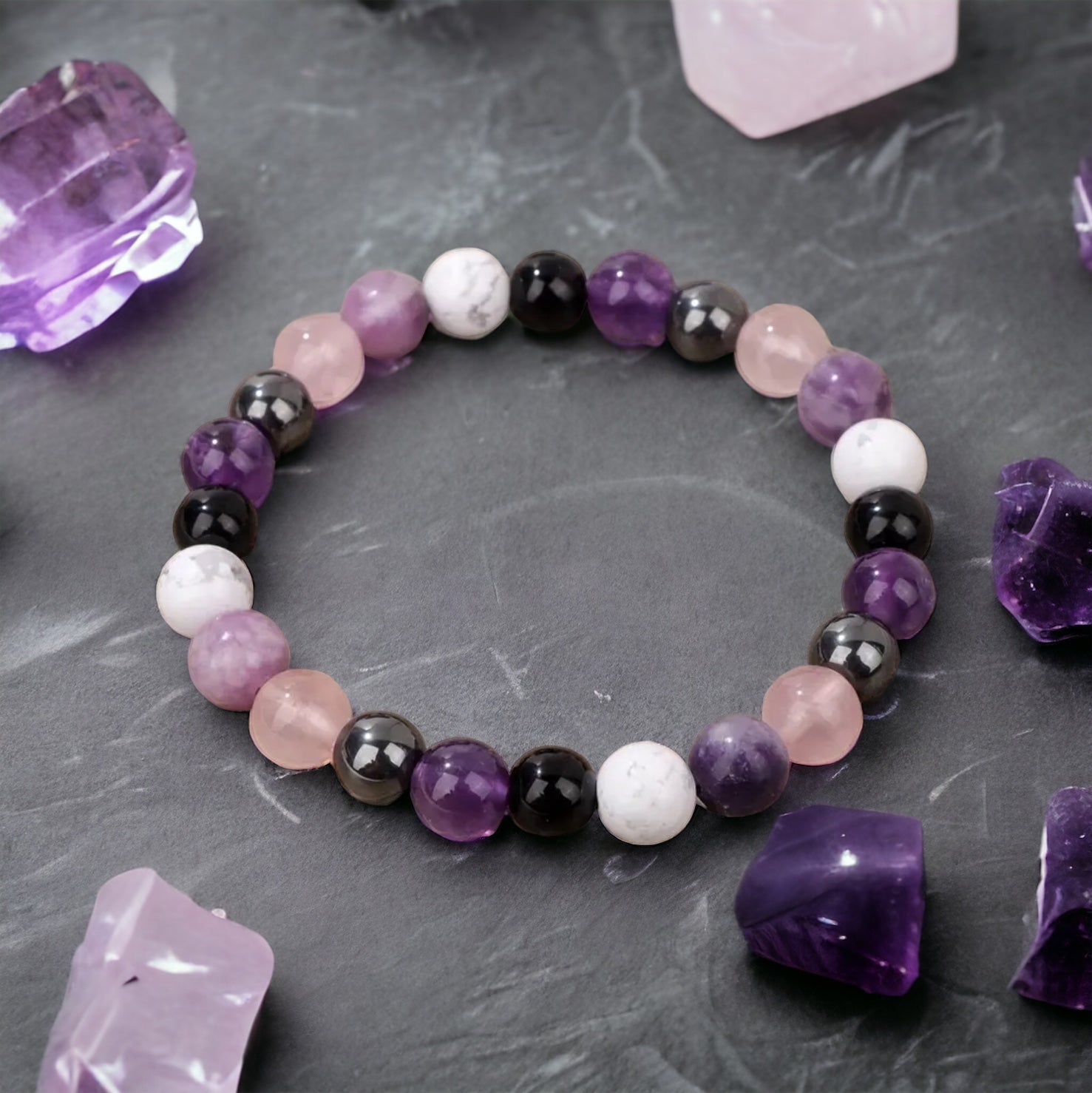 Natural Gemstone Anxiety Bracelet